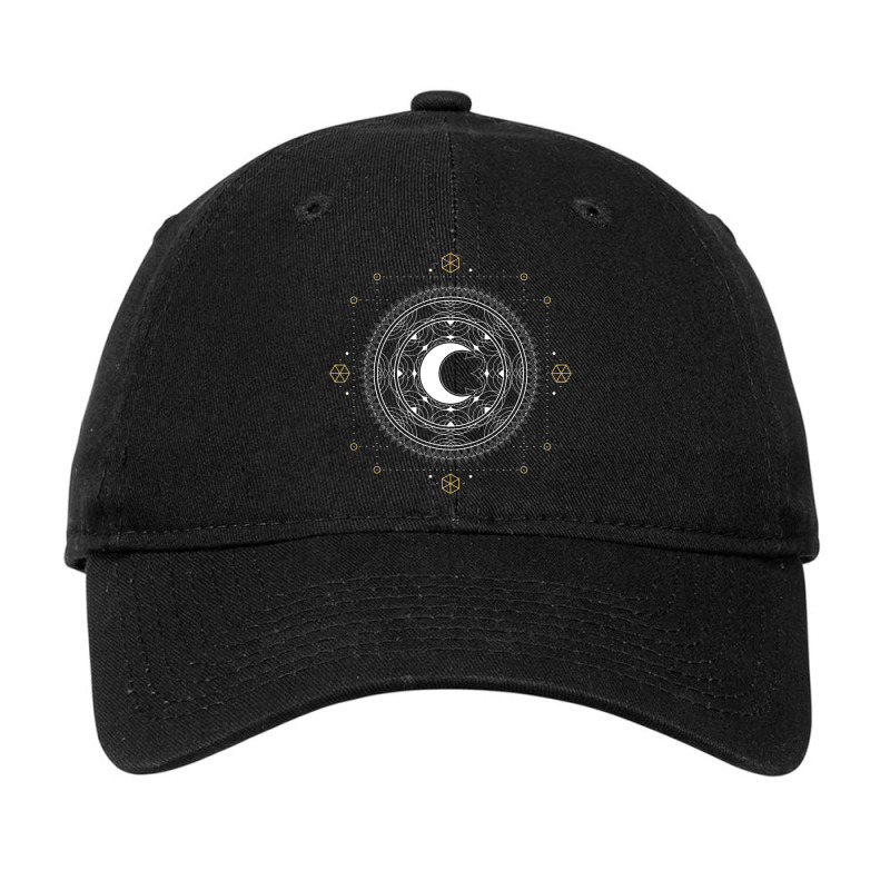 Astronomy Luna Stars Stargazer Mandala Boho Cresce Adjustable Cap by TODDJARVIS | Artistshot