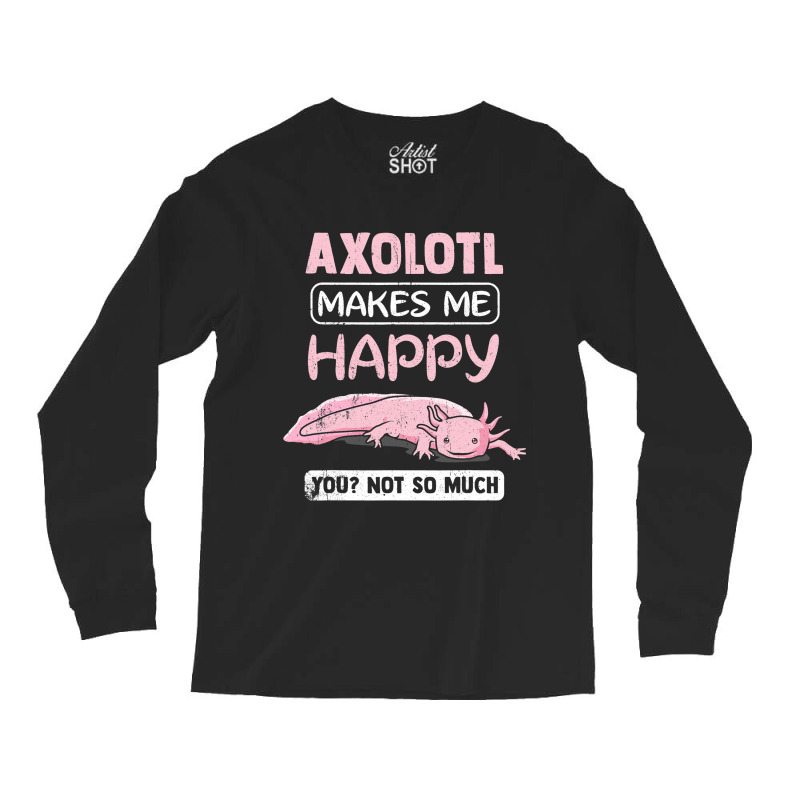 Axolotl Gift Kawaii Childrens Reptile Larve Lizard Long Sleeve Shirts | Artistshot