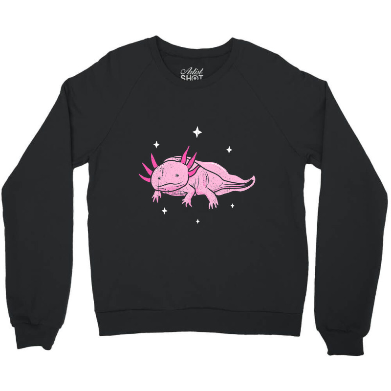 Axolotl Gift Kawaii Childrens Reptile Larve Lizard Crewneck Sweatshirt | Artistshot