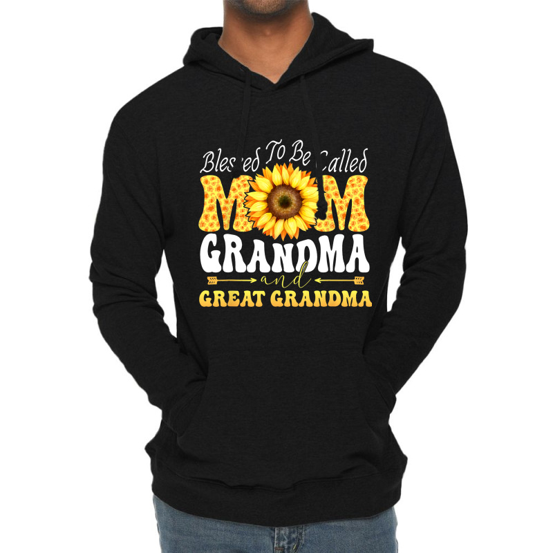 Blessed To Be Called Mom Grandma Great Grandma Mot Lightweight Hoodie | Artistshot