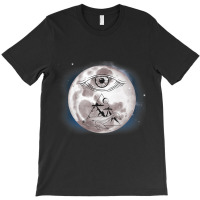 Celestial Eye Mystical Pyramid Whale Esoteric Moon T-shirt | Artistshot