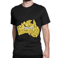 Australia Wales South West Country Map Kangaroo Is Classic T-shirt | Artistshot