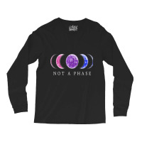 Bi Pride Not A Phase Bisexual Pride Moon 1 Long Sleeve Shirts | Artistshot