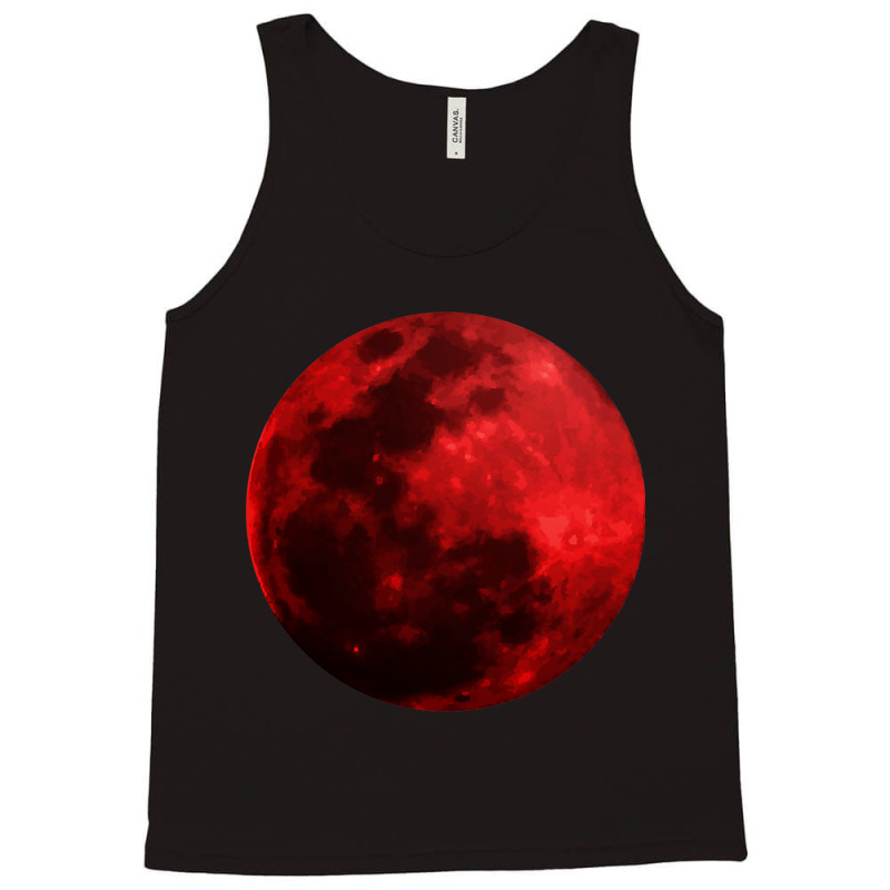 Blood Moon Shirt Realistic Red Bloody Luna Outer S Tank Top | Artistshot