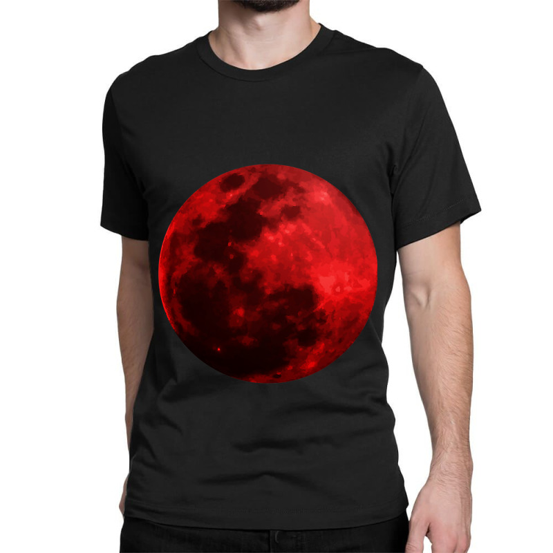 Blood Moon Shirt Realistic Red Bloody Luna Outer S Classic T-shirt | Artistshot