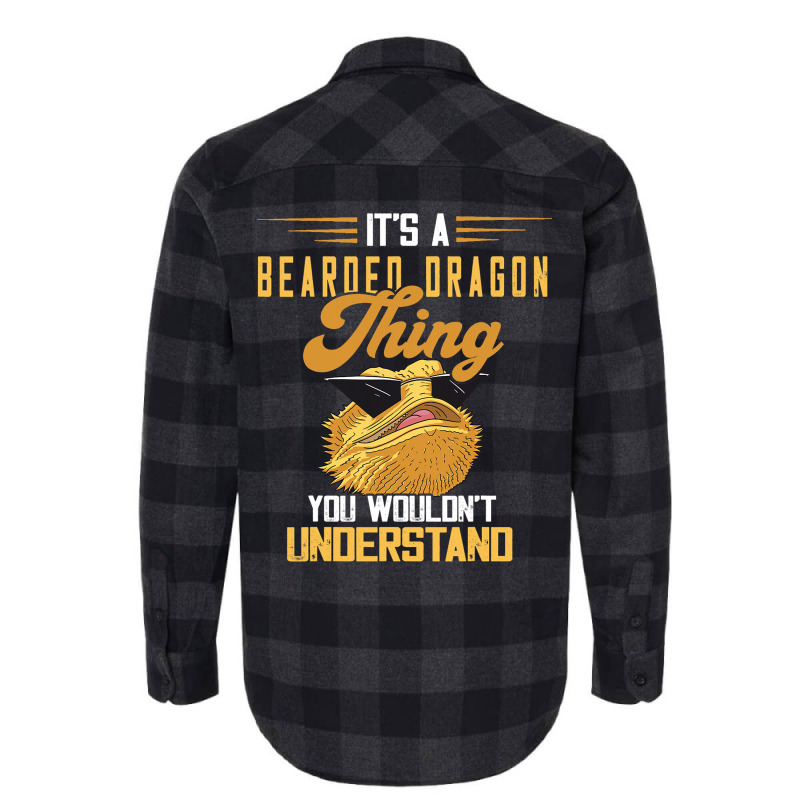 Bearded Dragon Thing Tiny Dinosaur Reptile Lover L Flannel Shirt | Artistshot