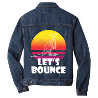 Bounce Like Kangaroos Australia Marsupials Funny K Men Denim Jacket | Artistshot