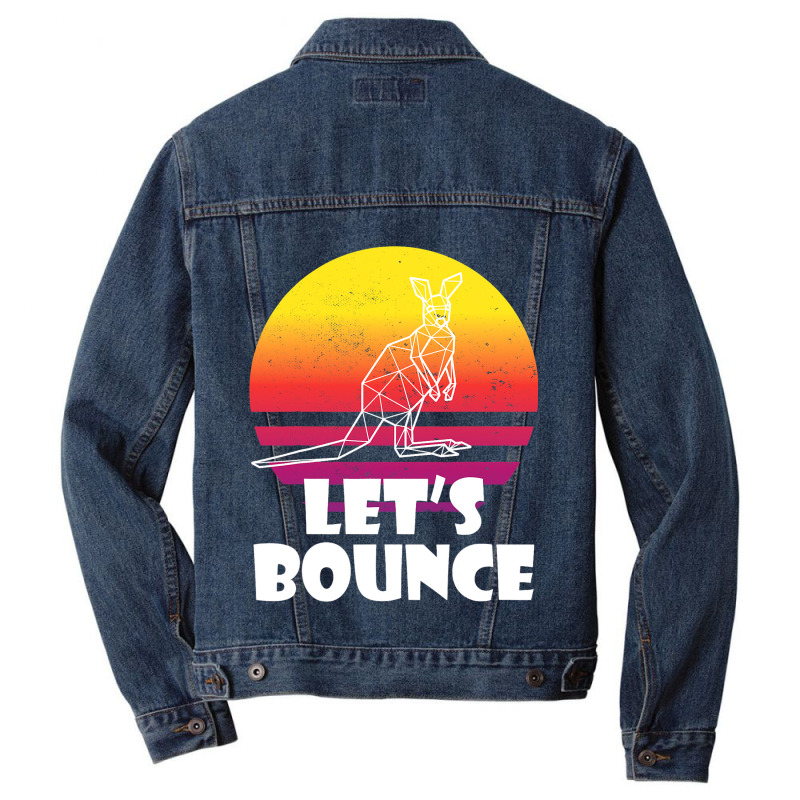 Bounce Like Kangaroos Australia Marsupials Funny K Men Denim Jacket | Artistshot