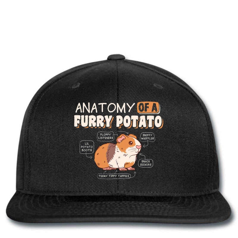 Anatomy Of A Furry Potato Guinea Pig Cavy Pet Anim Printed Hat | Artistshot