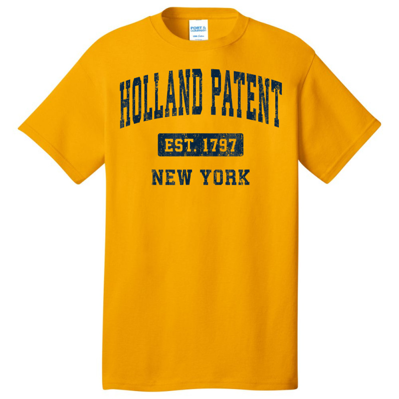 Holland Patent New York Ny Vintage Athletic Sports Design T Shirt Basic T-shirt | Artistshot