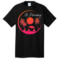 St. Petersburg City Fl Beach Sunset Summer Family Vacation T Shirt Basic T-shirt | Artistshot