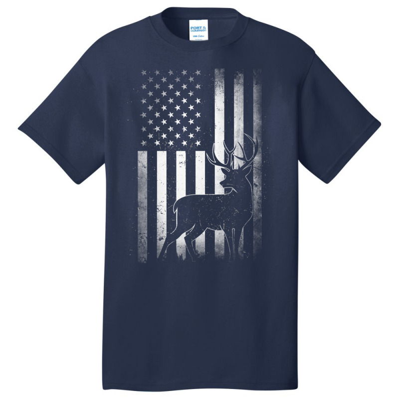 Hunting Hunters Deer Usa Us American Flag Camo Camoflage T Shirt Copy Basic T-shirt | Artistshot