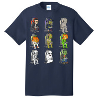 Gamer Halloween Skeleton Vampire Gaming Mummy Boys Kids Teen T Shirt Basic T-shirt | Artistshot