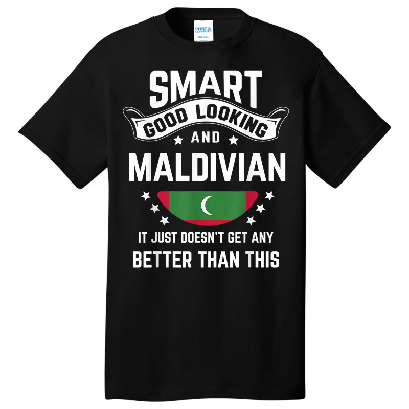 Maldivian Flag Native Pride Funny Maldives Maldivian Roots T Shirt Basic T-shirt | Artistshot