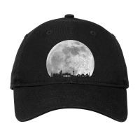 Berlin Skyline Moon Germany German Souvenir Vintag Adjustable Cap | Artistshot