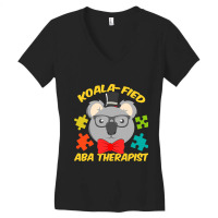 Aba Therapist Fun Koalafied Autism Therapy Women's V-neck T-shirt | Artistshot