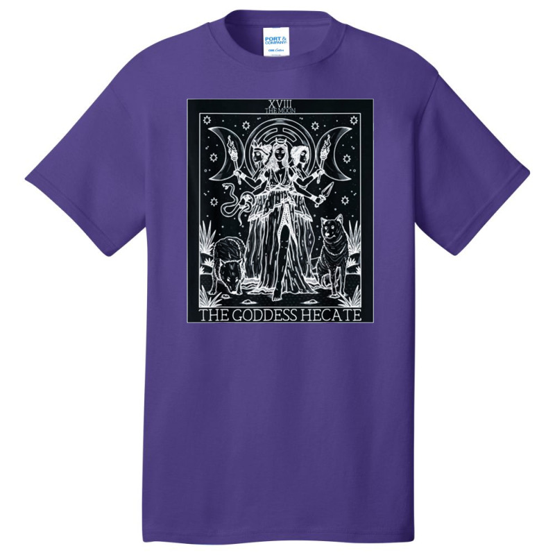 Hecate Tarot Card Triple Moon Goddess Witch Wiccan Pagan 1 Basic T-shirt by gulatotal | Artistshot