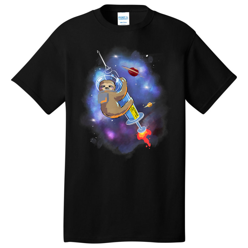 Space Ketamine Sloth Anesthesia Critical Care Emergency Med T Shirt Basic T-shirt | Artistshot