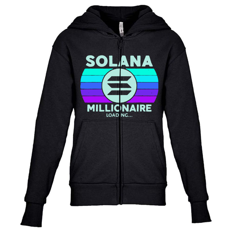 Solana Sol Millionaire Youth Zipper Hoodie by rastyrocl | Artistshot