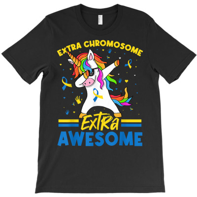 Unicorn Down Syndrome Awareness Extra Chromosome Ext Awesome T Shirt T-shirt Designed By Suarez Greenantonia