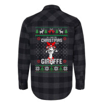 All I Want Christmas Is A Giraffe Reindeer Christm Flannel Shirt | Artistshot