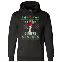 All I Want Christmas Is A Giraffe Reindeer Christm Champion Hoodie | Artistshot