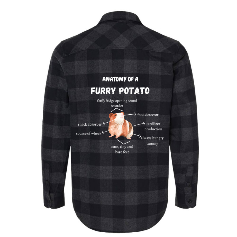 Anatomy Of A Furry Potato Guinea Pig Lover Funny P Flannel Shirt | Artistshot