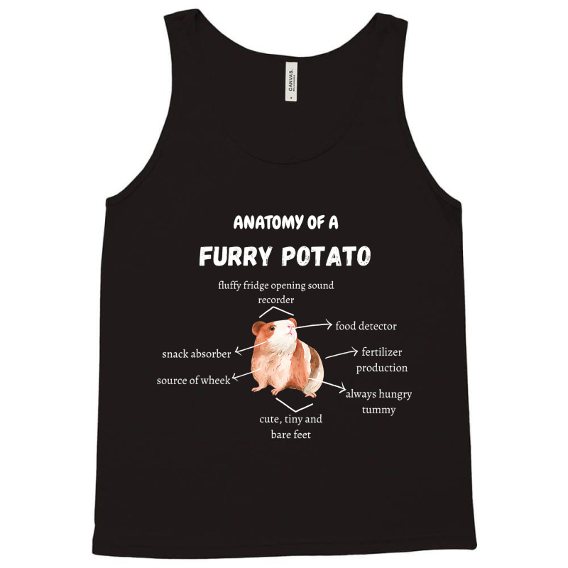 Anatomy Of A Furry Potato Guinea Pig Lover Funny P Tank Top | Artistshot