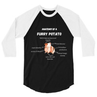 Anatomy Of A Furry Potato Guinea Pig Lover Funny P 3/4 Sleeve Shirt | Artistshot