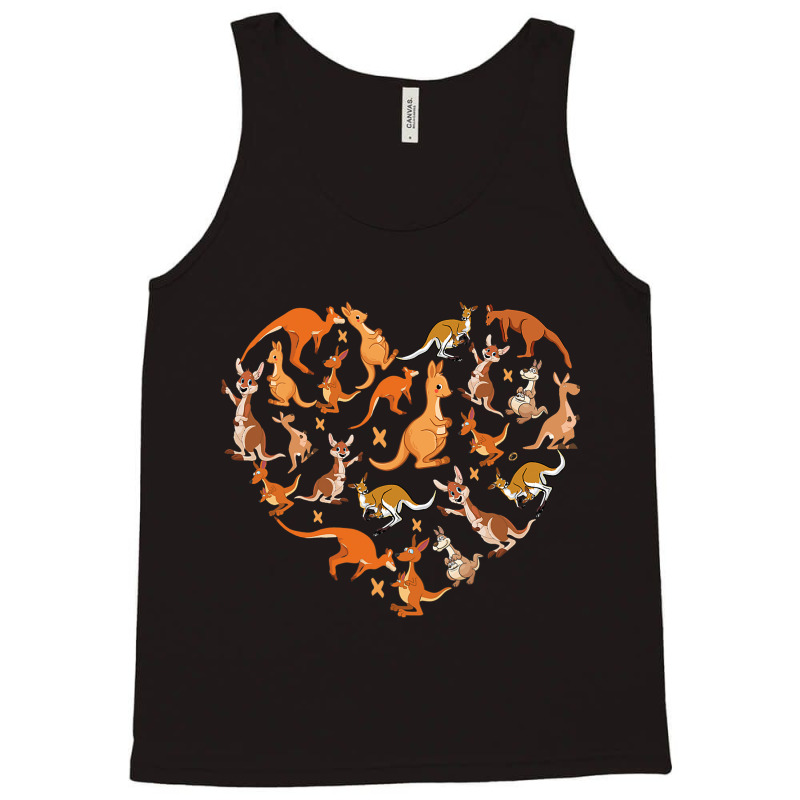 Australian Kangaroo Lover Heart For Men Women Kids Tank Top | Artistshot