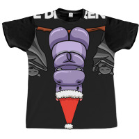 Be Different Hanging Santa Hippo With Sleeping Bat Graphic T-shirt | Artistshot