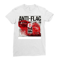 Anti Flag The General Strike Tour Dates 2022 Sukoharjo Ladies Fitted T-shirt | Artistshot