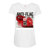 Anti Flag The General Strike Tour Dates 2022 Sukoharjo Maternity Scoop Neck T-shirt | Artistshot