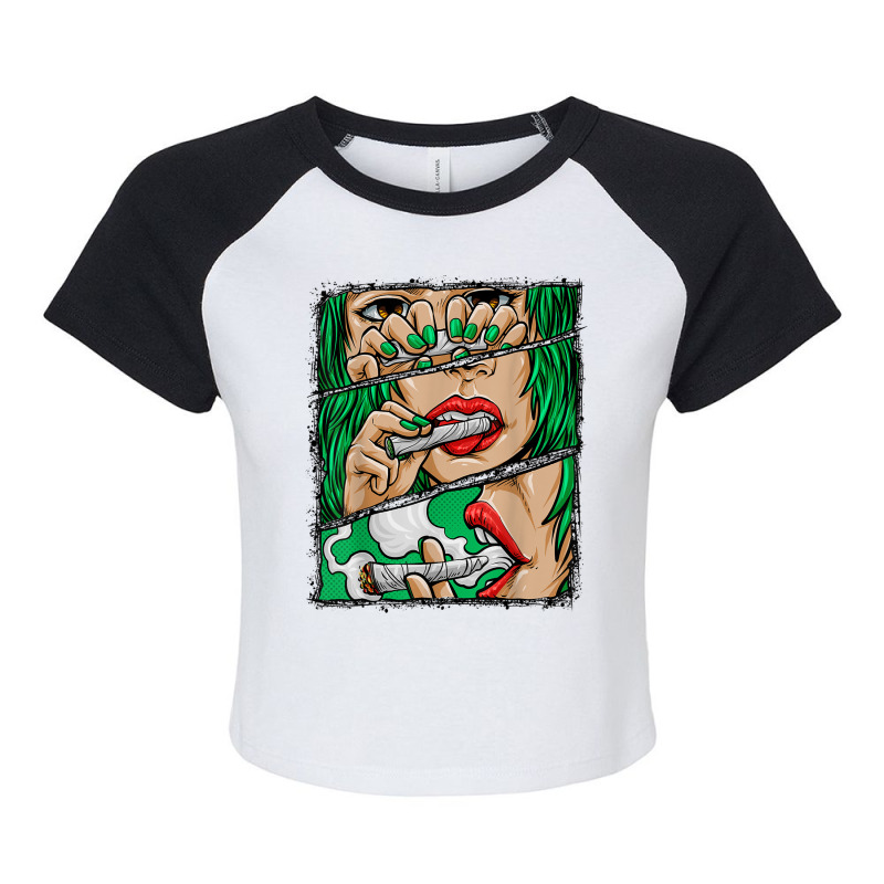 Roll It Lick It Smoke It Marijuana Pot Weed Raglan Crop Top by SelwynOman | Artistshot