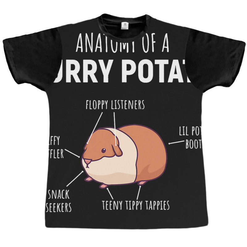 Anatomy Of A Furry Potato Guinea Pig Lover Gift Graphic T-shirt | Artistshot