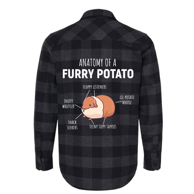 Anatomy Of A Furry Potato Guinea Pig Lover Gift Flannel Shirt | Artistshot