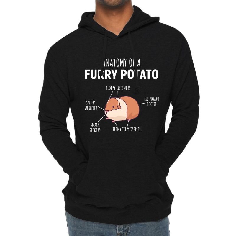 Anatomy Of A Furry Potato Guinea Pig Lover Gift Lightweight Hoodie | Artistshot