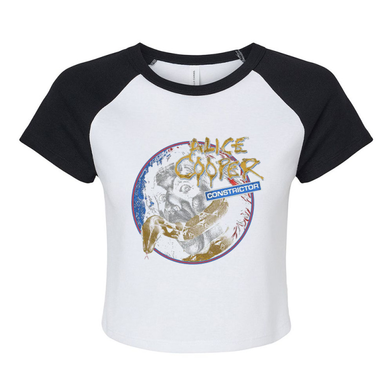 Enjoy Electronic Guitar Raglan Crop Top | Artistshot