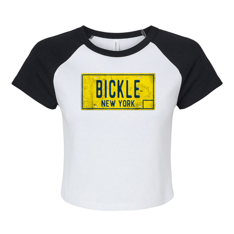 Taxi Driver Retro Old Ny Movie Travis Bickle License Plate Raglan Crop Top by StaceyKerry | Artistshot