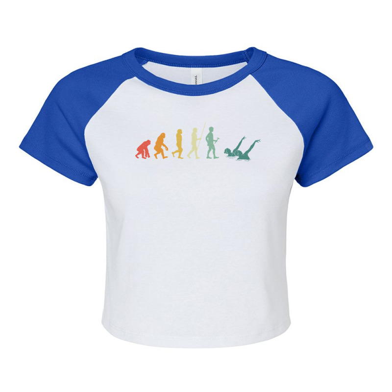 Artistic Swimming Synchronized Swimming Evolution Raglan Crop Top by TresaHollen | Artistshot