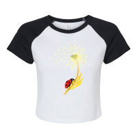 Dandelion Seeds Ladybug For Gardener Herbalist Raglan Crop Top | Artistshot