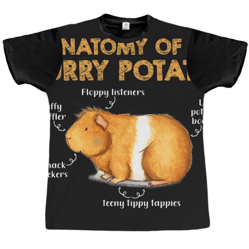 Anatomy Of A Furry Potato Guinea Pig Lover23 Graphic T-shirt | Artistshot