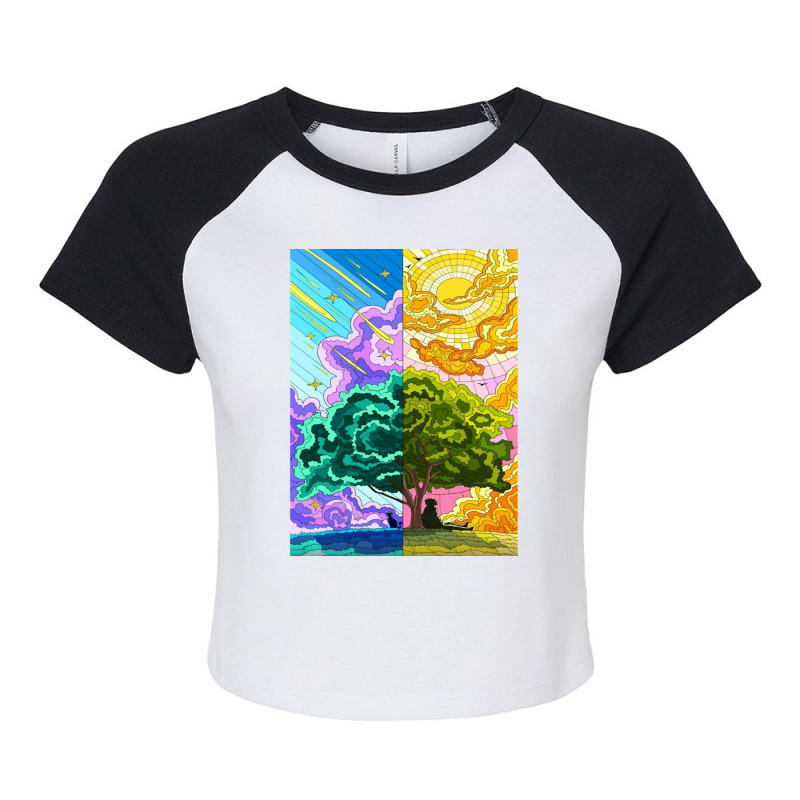 Exploring Artwork Nature, Outdoor  Nigh , Morning  Nature Lovers Raglan Crop Top by Mathew Rodden | Artistshot