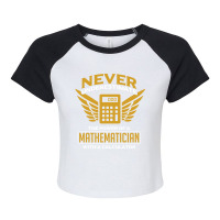 Math Calculator Raglan Crop Top | Artistshot