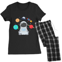 Astronaut Mediation In Space Featuring Moon Mars E Women's Pajamas Set | Artistshot