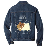 Abyssinian Guinea Pig Anatomy Funny Cute Pocket Pe Men Denim Jacket | Artistshot