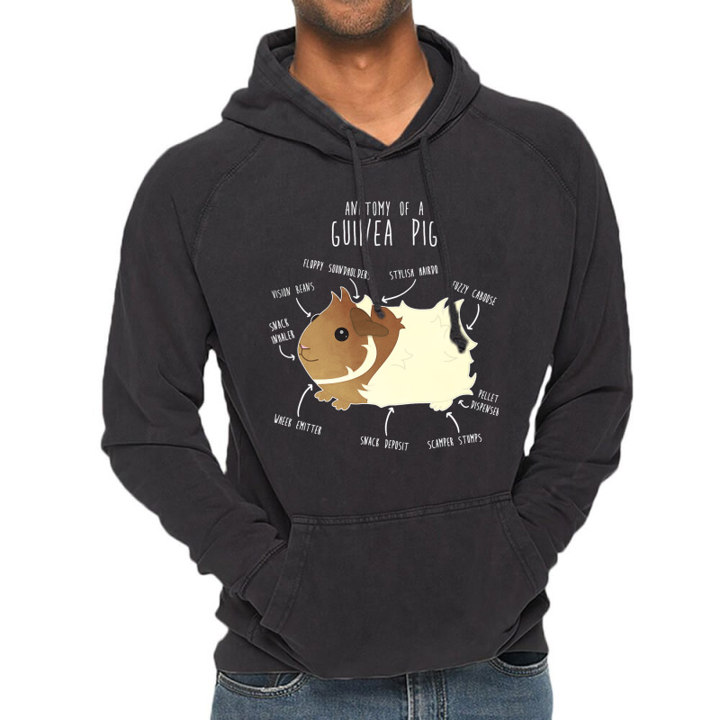 Abyssinian Guinea Pig Anatomy Funny Cute Pocket Pe Vintage Hoodie | Artistshot