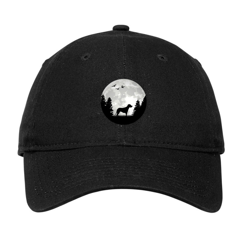 Brandlbracke Moon Hunting Dog Tyrolean Bracke Adjustable Cap by Pleasantero | Artistshot