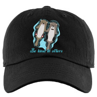 Be Kind To Otters Cute Sea Otter Holding Hands Kin Kids Cap | Artistshot