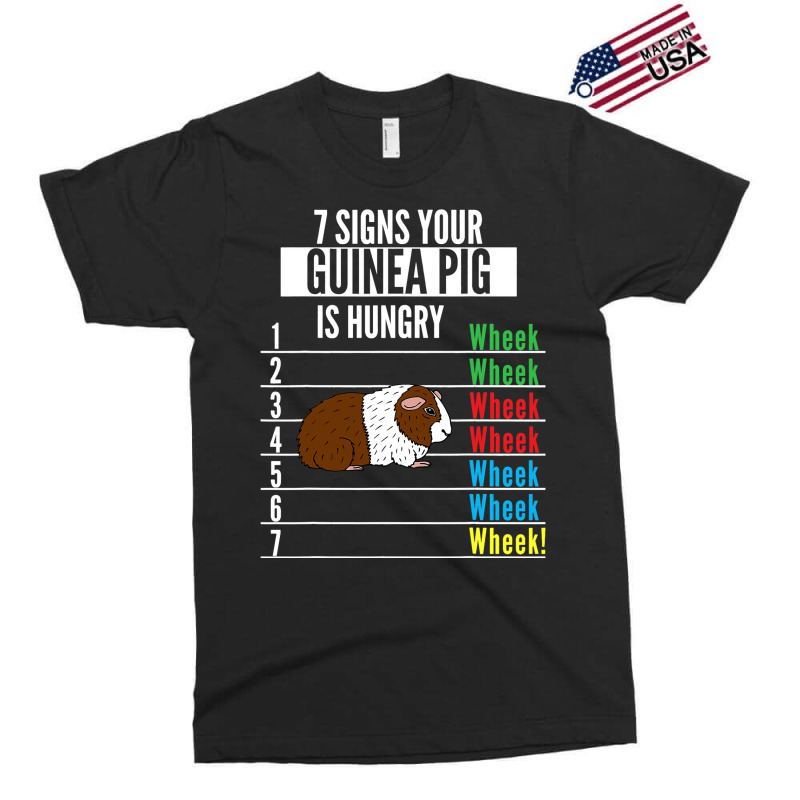 7 Signs Your Guinea Pig Is Hungry Funny Guinea Pet Exclusive T-shirt | Artistshot